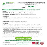Hiring for leading company in Saudi Arabia