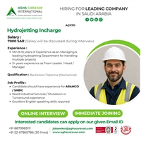 Urgently hiring for Saudi Arabia