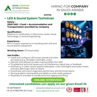 Job opening for leading company in Saudi Arabia