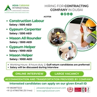Job opening for Contracting Company in Dubai