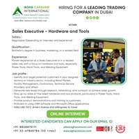 Job opening for Sales Executive for Dubai