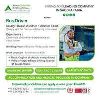 Job opening for Bus Driver in Saudi Arabia