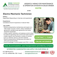 Hiring for leading Operation & Maintenance Company in Saudi Arabia