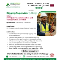 Hiring Rigging Supervisor in Saudi Arabia